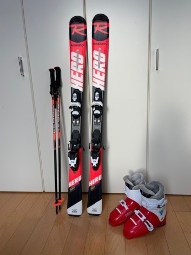 ロシニョール板　120　ブーツ　ヘルメット　セット