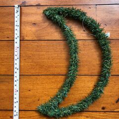 Xmasリース◆クリスマスオーナメント　月型◆未使用の画像