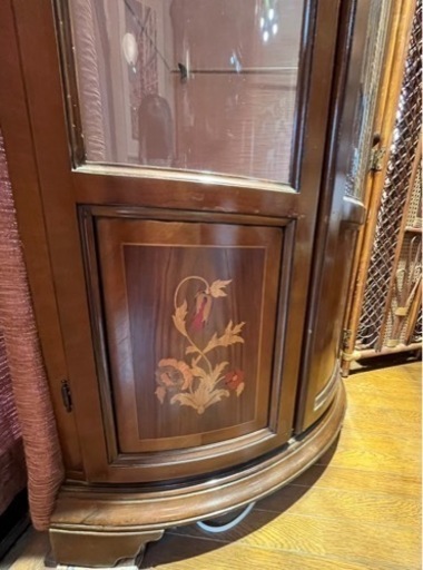 アンティークコーナー家具　受渡東京