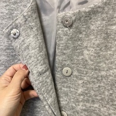 【値下げしました】グレイル　ノーカラーファーポケットコートの画像