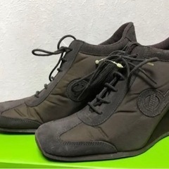 ノーネームno name38ブラウン茶ウェッジ24ｾﾝﾁ相当