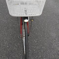 値下げしました！電動アシスト自転車　バッテリー2個付き　ヤマハPAS　ナチュラ　えんじ色　26インチ　近隣配送可！の画像