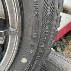 スタッドレスタイヤ付きホイールの画像