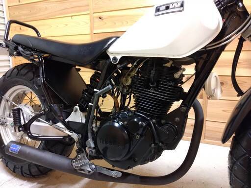 TW225　DG09J　ローダウン・前後タイヤ新品・チェーン・スプロケ交換済・スカチューン　TW200　