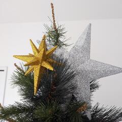 クリスマスツリー 210cm オーナメント付き LEDライト付き