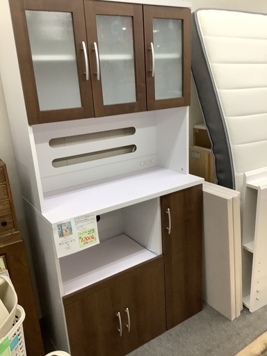 ホームテイスト 食器棚 使用1ヶ月半 管C221203AK (ベストバイ 静岡県袋井市)