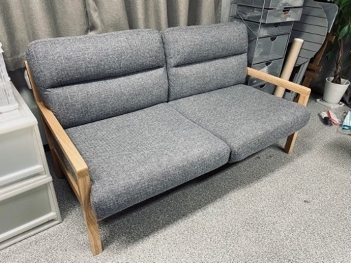 2人掛けファブリックソファー　2021/01/20購入　　147cm  80cm 高さ72cm