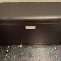 あげます、無料。靴箱兼用腰掛けの画像