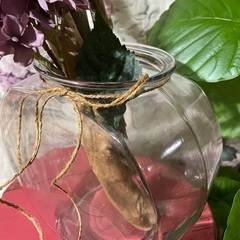 ♡素敵なインテリアにガラスの器＊花器＊メダカや金魚飼育にもの画像