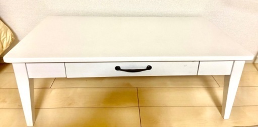 ホワイトローテーブル