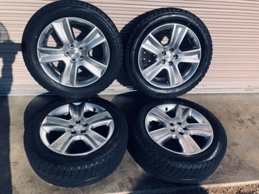 冬タイヤ 215/55R17 スバル純正アルミ付きスタッドレス 4本組