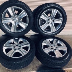 冬タイヤ 215/55R17 スバル純正アルミ付きスタッドレス 4本組