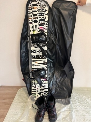 【受け渡し完了】【スノボ3点セット】ボード、ブーツ、ボードケース