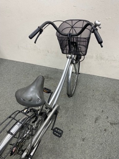 自転車26インチシルバーけい