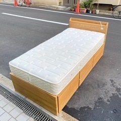 IKEAシングルベッドマットレスセット 4つ引き出し有り?大阪市内配達 