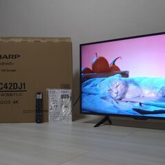2021年製 SHARP 4K テレビ  Android TV 4T-C42DJ1 シャープ AQUOS