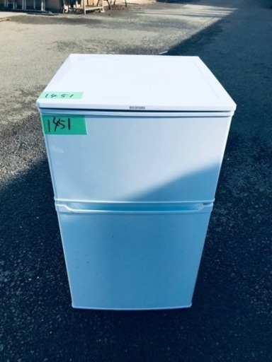 ✨2019年製✨1451番 アイリスオーヤマ✨冷凍冷蔵庫✨IRR-A09TW-W‼️