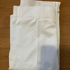 無印　遮光防炎カーテン　アイボリーの画像