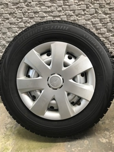 【取引中です‼︎】山有り‼︎145/80/13ブリヂストン ブリザックVRS スチールホイール（ホイルキャップ付き)18年23週製^_^