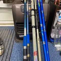 投げ釣り竿6本2000円