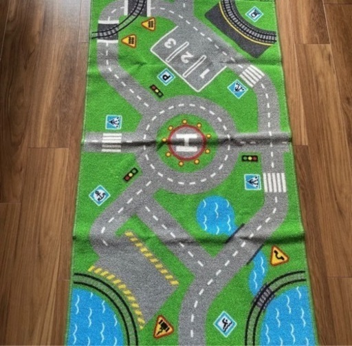 IKEA キッズプレイマット　キッズラグマット　道路柄