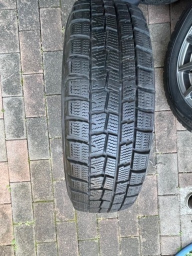 スタッドレスタイヤ　アルミホイール付　ダンロップ　155/65R13
