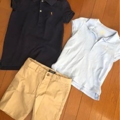 ラフローレンポロシャツとショットパンツ三点セット