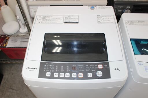 ★特別価格 5.5㎏ 大幅値下げ！ ★Hisense ハイセンス 全自動洗濯機 (HW-T55C) 18年製 5.5㎏ 美品！ 販売★大田区、品川区 配送・設置無料★店頭取引歓迎