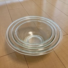 【中古】PYREX ガラスボール大中小