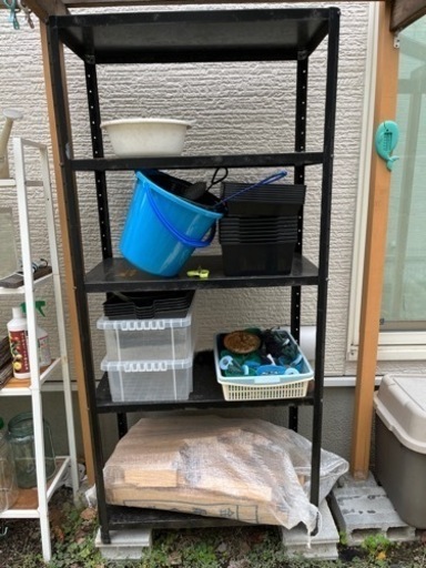 屋外使用　スチールラック　IKEAラック