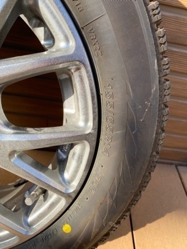 2021年製　ブリザックVRX2 155/65R14 スタッドレスタイヤ