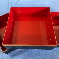 お重箱　三段　お正月　おせち　の画像