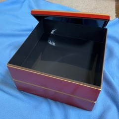 お重箱　二段　お正月　おせちの画像