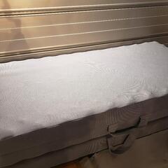 ダブルサイズ 折りたたみ マットレス bed&mattress グレーの画像