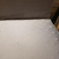ダブルサイズ 折りたたみ マットレス bed&mattress グレーの画像