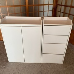 購入者様決まりました　カウンター下収納２つセットの画像