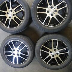 185/60r15  5.5J4穴  アルミホイールタイヤセット