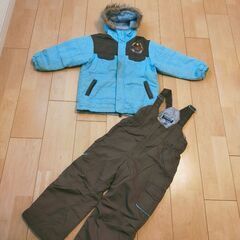 子供100 スキーウエア上下セット水色
