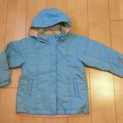 子供サイズ120 スキーウエア上下セット水色×ライトグレーの画像