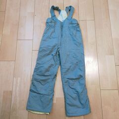 子供サイズ120 スキーウエア上下セット水色×ライトグレーの画像