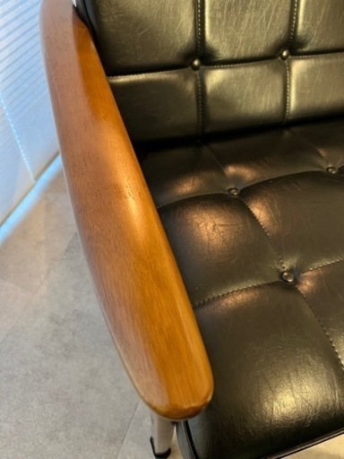 【美品】カリモク60 Kチェア　2シーターソファー　ブラック