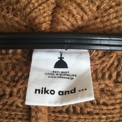 niko  and.../ロングニットカーディガンの画像