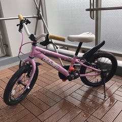 子供用自転車　D-BIKE　16インチ　ピンク色　中古