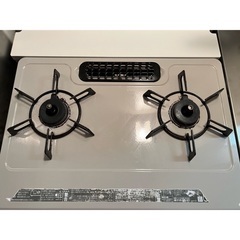 リンナイ都市ガスコンロ【隙間ラック付き】の画像