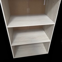 【新品組み立て品】ニトリ　Nクリック　ディープ　ワイド　3段ボックス　カラーボックス　カラボの画像