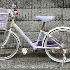 子供用自転車　22インチ(紫)の画像