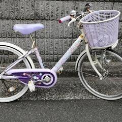 子供用自転車　22インチ(紫)の画像