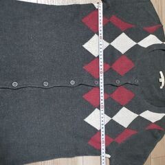 千鳥柄カーディガンの画像