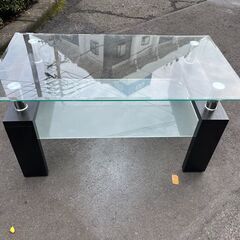 【リサイクルショップどりーむ天保山店】●5738●　ガラステーブ...