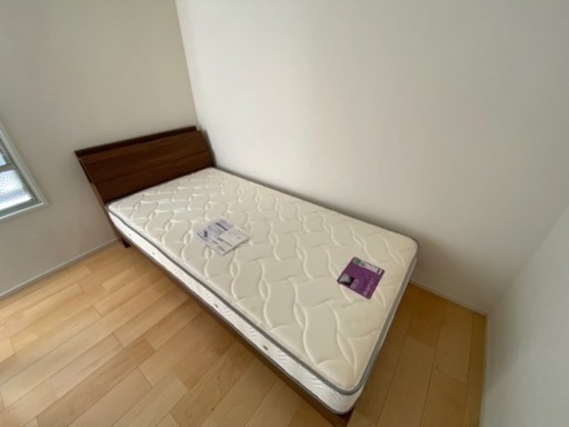 【値下げ】annel bed アンネルベッド シングル ベッドフレーム マットレス付
